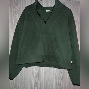 PINK Cropped Quarter Zip